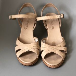 Timberland Earthkeepers nude wedge sandal- 9.5